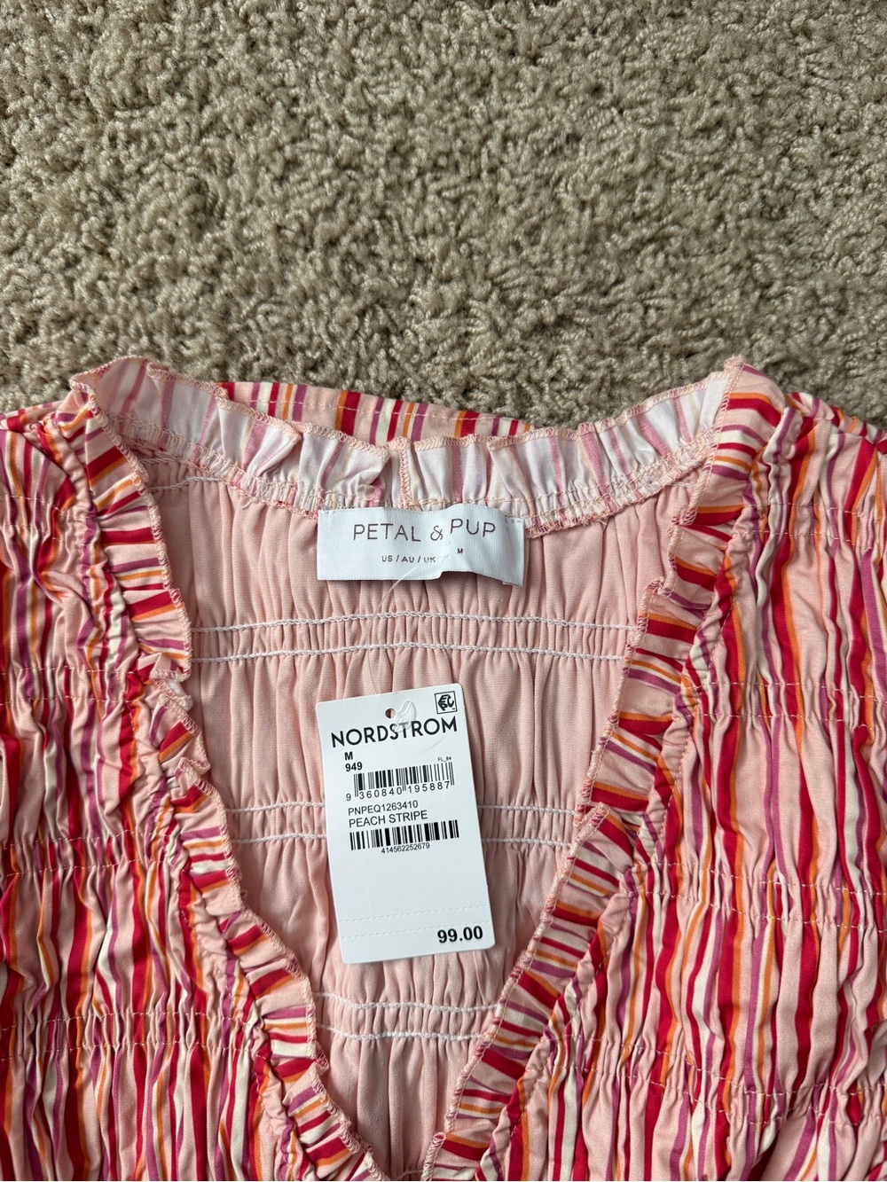 Petal & Pup Smocked Mini Dress - Picture 3 of 3